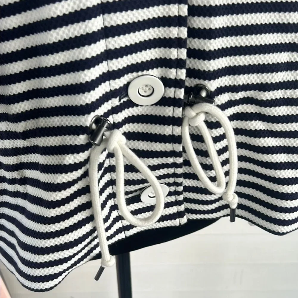 Cabi harbor jacket Blue and White Striped Jacket  E - Picture 4 of 9